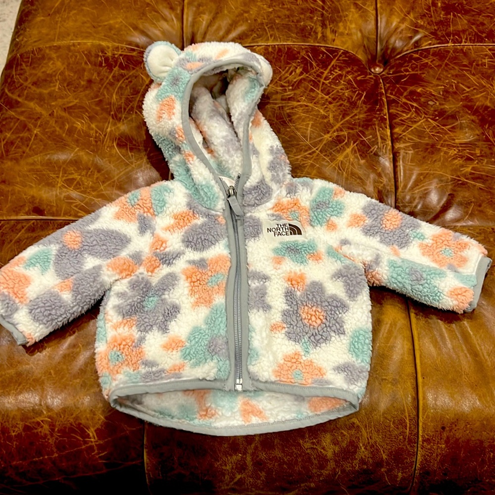 North Face 0-3 mo Baby Bear Full Zip Hoodie.